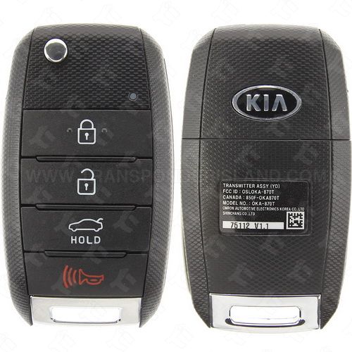 2016 2018 Kia Forte Remote Flip Key 4B Trunk Gen 2 OSLOKA875T (YD