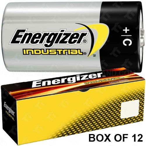 Energizer Industrial Alkaline Battery EN93 C Size Made in USA