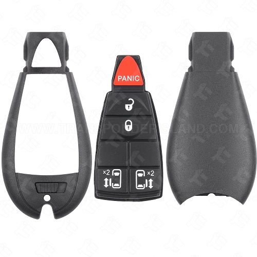 Chrysler Dodge Jeep Fobik Shell and Rubber Pad - 5B Power Doors