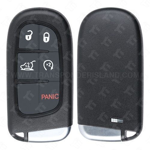 2014 - 2021 Jeep Smart Key Shell 5B Hatch / Starter for GQ4-54T with Emergency Key