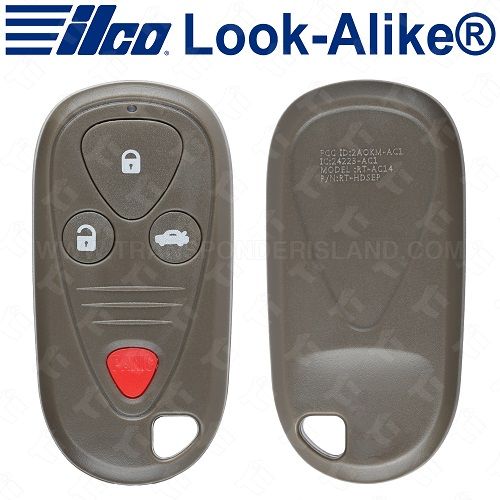 Ilco 2004 - 2008 Acura TL TSX Keyless Entry Remote 4B Trunk - RKE-ACURA-4B1