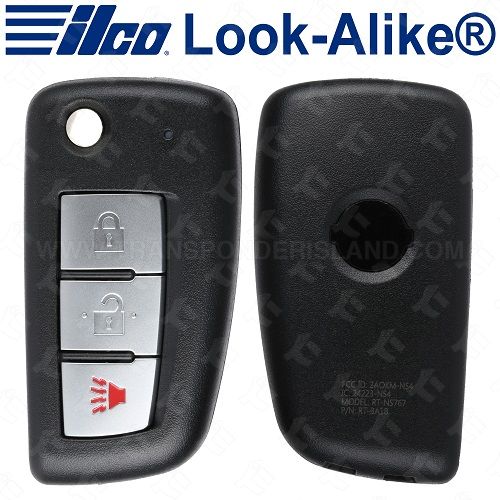 Ilco 2014 - 2021 Nissan Rogue Remote Flip Key - FLIP-NIS-3B2 - 1st VIN 5 or K