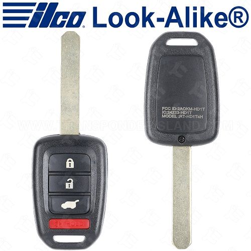 Ilco Honda CR-V Civic 5 Door Remote Head Key- Replaces MLBHLIK6-1T - RHK-HON-4B7