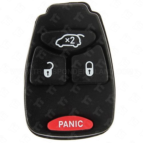Chrysler Dodge Jeep Remote Head Key Rubber Pad 4B Hatch - Small Panic