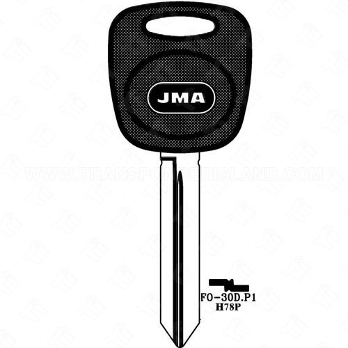 JMA Ford 10 Cut Plastic Head Key Blank FO-30DP H78P