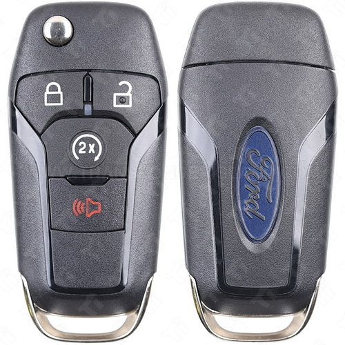 Strattec 2015 - 2024 Ford Trucks 4 Button Starter High Security Remote Head Flip Key - 5923694