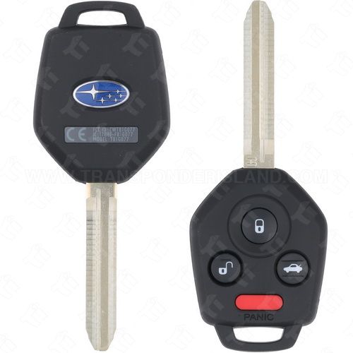 2017 - 2020 Subaru Remote Head Key - Black CWTB1G077 - Subaru H Chip