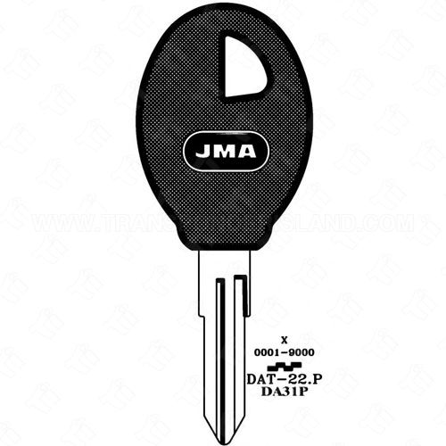 JMA Nissan Infiniti 8 Cut Plastic Head Key Blank DAT-22.P X210P DA31P