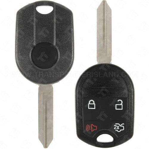 [TIK-FOR-56] 2011 - 2019 Ford Lincoln 4 Button New Style H75 Remote Head Aftermarket Key Shell w/ Trunk