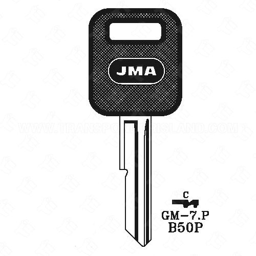 [TIK-JMA-GM7P] JMA GM Single Sided 6 Cut Plastic Head Key Blank GM-7P B50P C