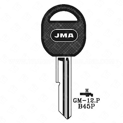 [TIK-JMA-GM12P] JMA GM Single Sided 6 Cut Plastic Head Key Blank GM-12P B45P H