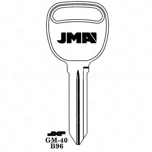 [TIK-JMA-GM40] JMA GM Double Sided Key Blank GM-40 P1110 B96