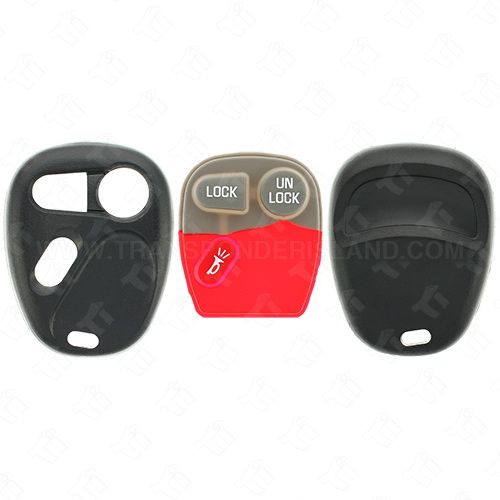 [TIK-GM-88] GM Old Style Keyless Entry Remote Shell and Rubber Pad 3B