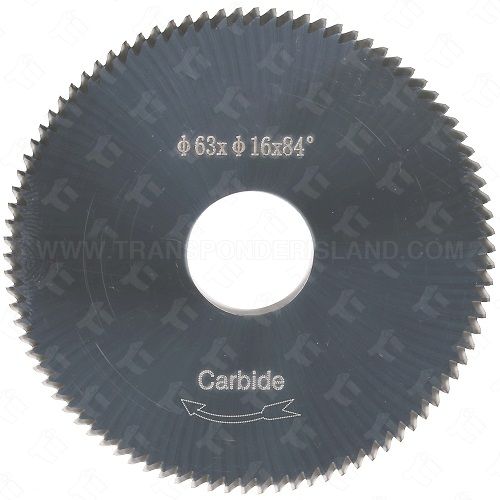 [TIC-CT-15] Replacement Carbide Cutter 63x16x84D