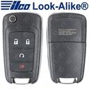 Ilco 2010 - 2019 Chevrolet Remote Flip Key 4B Remote Start - Replaces OHT01060512 - FLIP-GM-4B3HS