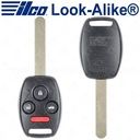 Ilco Honda Accord Remote Head Key 4B Trunk - Replaces 0UCG8D-380H-A - RHK-HON-4B1