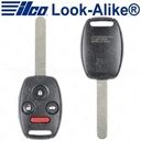 Ilco Honda Accord Remote Head Key 4B Trunk - Replaces KR55WK49308 - RHK-HON-4B3
