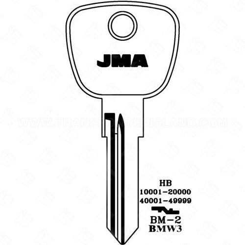 [TIK-JMA-BM2] JMA BMW Key Blank BM-2 BMW3