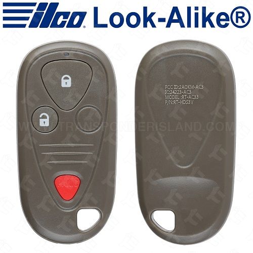 [TIK-ILC-188] Ilco 2001 - 2006 Acura MDX Keyless Entry Remote 3B - RKE-ACURA-3B2