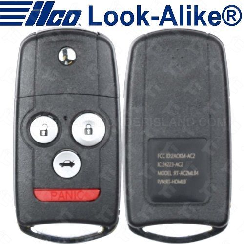 [TIK-ILC-305] Ilco 2009 - 2014 Acura TL Remote Flip Key 4B Trunk - FLIP-ACURA-4B3