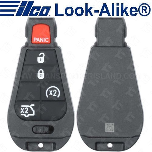 [TIK-ILC-318] Ilco 2011 - 2013 Jeep Grand Cherokee Smart Fobik Key 5B Hatch Glass / Remote Start - POD-LAL-5B7