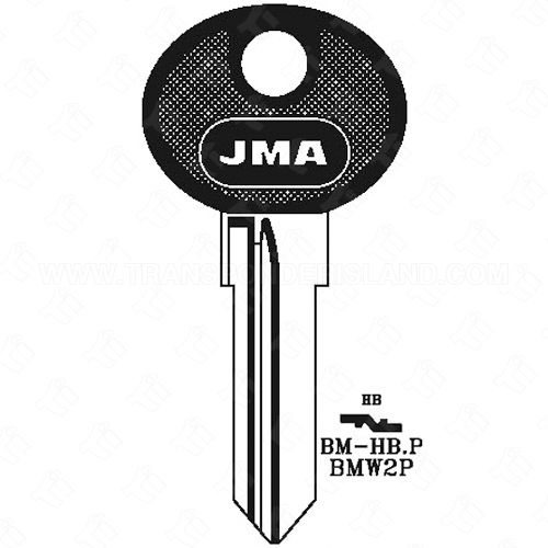 [TIK-JMA-BMHBP1] JMA BMW Motorcycle Plastic Head Key Blank BMW2P