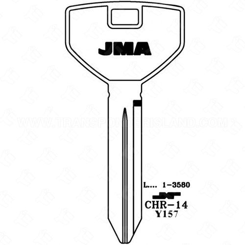 [TIK-JMA-CHR14] JMA Chrysler Dodge Jeep Key Blank CHR-14 P1794 Y157