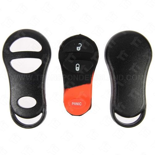 [TIK-CHR-50] Chrysler Dodge Jeep Keyless Entry Remote Shell and Rubber Pad 3B