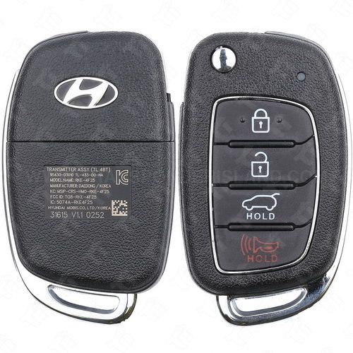 [TIK-HYU-67] 2015 - 2019 Hyundai Tucson Remote Flip Key 4B Hatch - TQ8-RKE-4F25