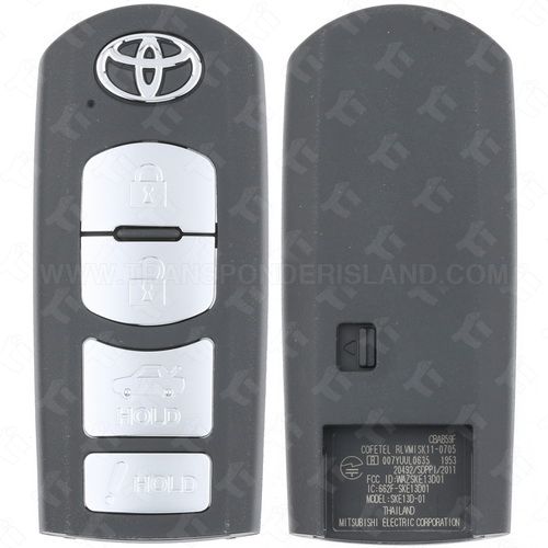 [TIK-TOY-115] 2017 - 2020 Toyota Yaris iA Smart Key 4B Trunk - WAZSKE13D01 WAZSKE13D02