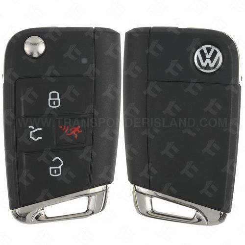 [TIK-VW-29] 2015 - 2018 Volkswagen Smart Flip Key 5G0 959 752 BE with Comfort Access MQB HU-66 Blade