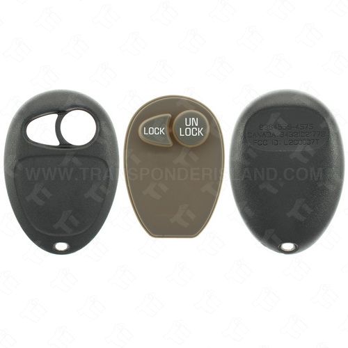 [TIK-GM-54] GM Oval Style Keyless Entry Remote Shell and Rubber Pad 2B