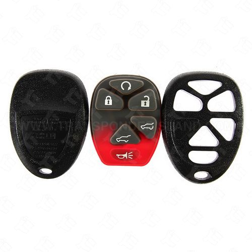 [TIK-GM-75] GM New Style Keyless Entry Remote Shell and Rubber Pad 6B Hatch / Hatch Glass / Remote Start
