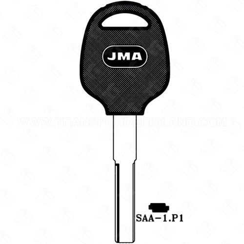 [TIK-JMA-SAA1P1] JMA Saab High Security 2 Track Plastic Head Key Blank SAA-1.P1 S32YSP