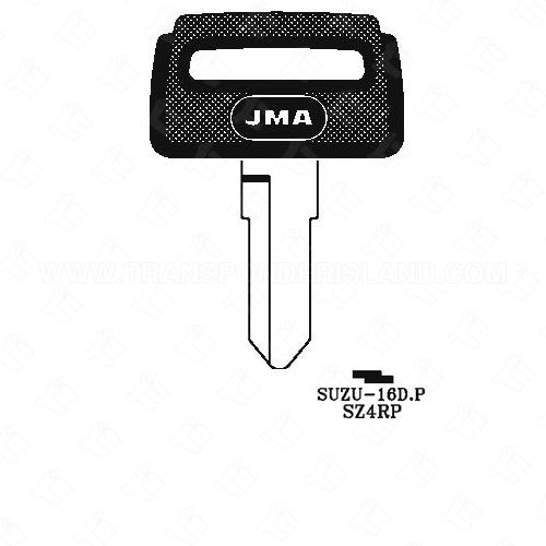 [TIK-JMA-SUZU16DP] JMA Suzuki Motorcycle Double Sided 7 Cut Plastic Head Key Blank SUZU-16D.P SZ4RP
