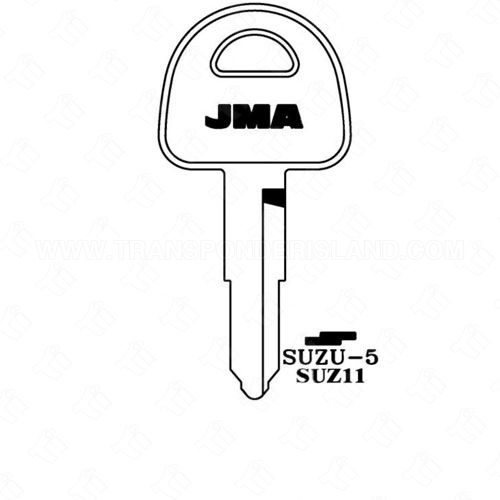 [TIK-JMA-SUZU5] JMA Suzuki Motorcycle Double Sided 5 Cut Key Blank SUZU-5 SZ5 SUZ11 
